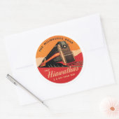 Die Straße von Milwaukee Runder Aufkleber (Umschlag)