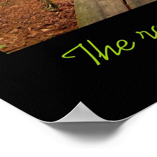 Die Straße weniger reiste ... Poster (Ecke)