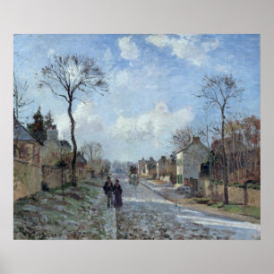 Die Straße zu Louveciennes, 1872 Poster