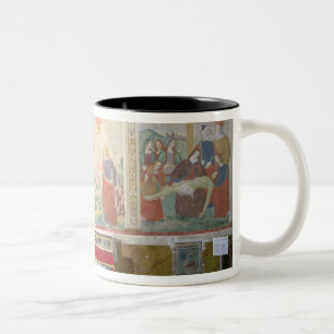 Die Straße zum Kalvarienberg, die Kreuzigung, das Zweifarbige Tasse