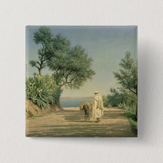 Die Straße zum Meer, Algerien, 1883 Button (Vorderseite)