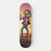 Die Straßen mit Zombie-Stil gestört!" Skateboard (Vorderseite)