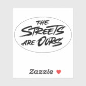 Die Straßen sind unsere Aufkleber (Blatt)