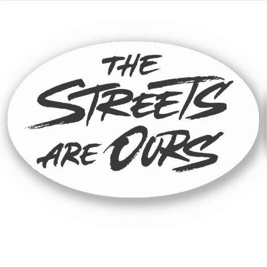Die Straßen sind unsere Aufkleber (Vorderseite)