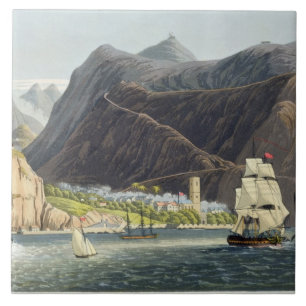 Die Straßen, St. Helena, graviert von Robert Fliese