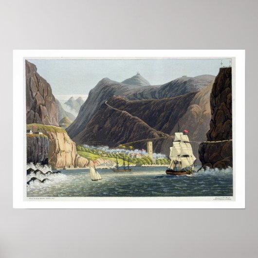 Die Straßen St. Helena, mit der Gravur von Robert  Poster (Vorne)