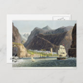 Die Straßen St. Helena, mit der Gravur von Robert Postkarte (Vorne/Hinten)