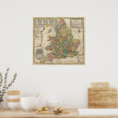 Die Straßen von England und Wales Poster (Küche)