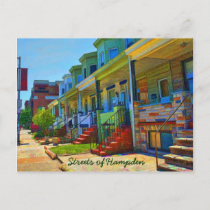 Die Straßen von Hampden Postkarte