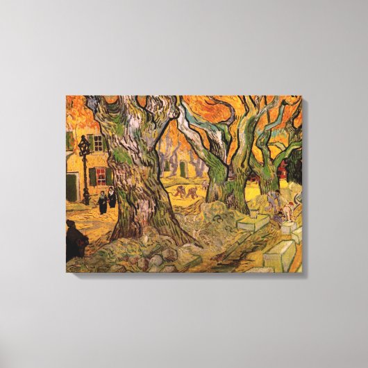 Die Straßen von Vincent van Gogh Leinwanddruck (Vorderseite)