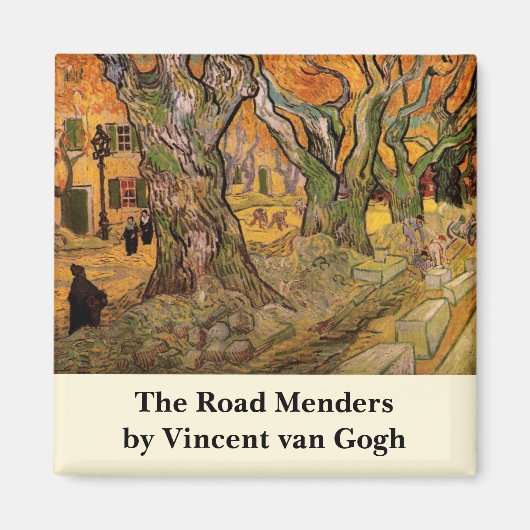Die Straßen von Vincent van Gogh Magnet (Vorne)