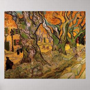 Die Straßen von Vincent van Gogh Poster