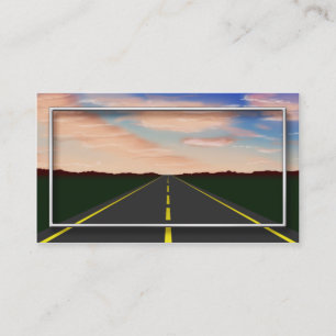 Die Straßen-voran illustrierten Geschäfts-Karten Visitenkarte