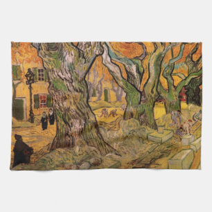 Die Straßenarbeiter von Vincent van Gogh Geschirrtuch