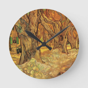 Die Straßenausbesserer von Vincent van Gogh Runde Wanduhr