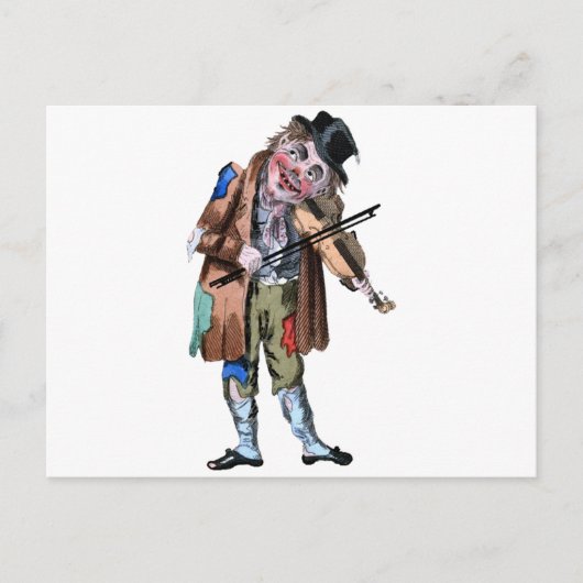 DIE STRASSENMUSIKER POSTKARTE (Vorderseite)