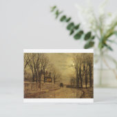 Die Straßenwende von John Atkinson Grimshaw Postkarte (Stehend Vorderseite)