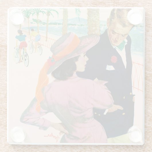 Die Strategie der Liebe Glasuntersetzer (Rückseite)