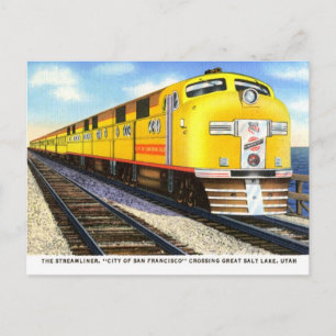 Die Streamliner Vintage-Postkarte Postkarte