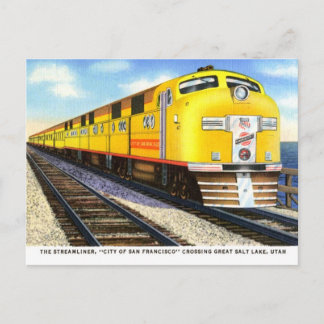 Die Streamliner Vintage-Postkarte Postkarte