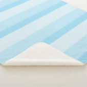 Die Streifen in türkisfarbenen Tönen Sherpadecke (3/4)