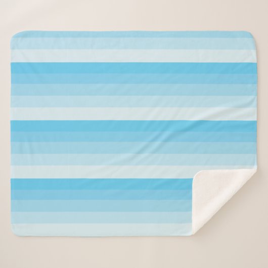 Die Streifen in türkisfarbenen Tönen Sherpadecke (Vorderseite (Horizontal))
