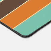 Die Streifen sind grün, schwarz und orange Schreibtischunterlage (Ecke)