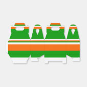 Die Streifen sind grün, weiß und orange Geschenkschachtel (Ungefaltet)