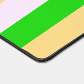 Die Streifen sind grün, weiß und orange Schreibtischunterlage (Ecke)