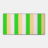 Die Streifen sind grün, weiß und orange Schreibtischunterlage (Vorderseite)