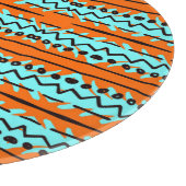 Die Streifen sind in Aquarellfarben gehalten, farb Schneidebrett (Ecke)