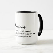 Die Stretch: Meow-ku Cat-Tasse Tasse (VorderseiteRechts)