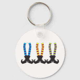 Die Stripy Socken der Hexe Schlüsselanhänger