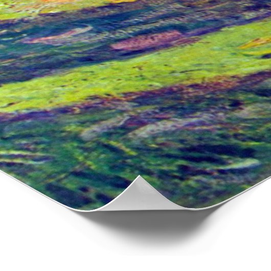 Die Strohmieten von Alfred Sisley Poster (Ecke)