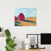 Die Strohmieten von Alfred Sisley Poster (Heimbüro)