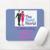 Die Strudel-Weltlogo-Mausunterlage - Blau Mousepad (Mit Mouse)