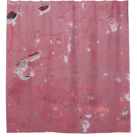 Die Struktur der alten Wand mit Kratzern, Rissen Duschvorhang (Vorderseite)