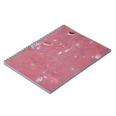 Die Struktur der alten Wand mit Kratzern, Rissen Notizblock (Linke Seite)