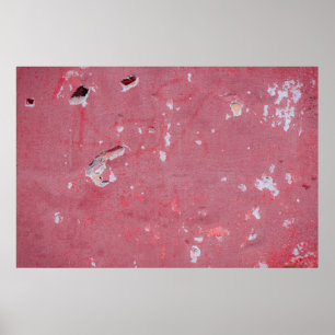 Die Struktur der alten Wand mit Kratzern, Rissen Poster