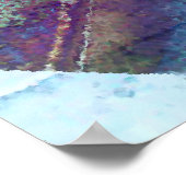 Die Struktur der Blue Fine Art Print Poster (Ecke)