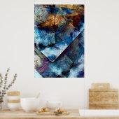 Die Struktur der Blue Fine Art Print Poster (Küche)