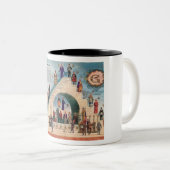 Die Struktur der Freimaurerei Zweifarbige Tasse (VorderseiteRechts)