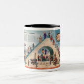Die Struktur der Freimaurerei Zweifarbige Tasse (Mittel)