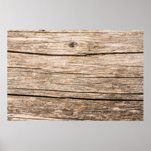 Die Struktur eines alten Holzbügels ohne Rinde mit Poster