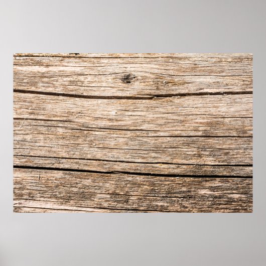 Die Struktur eines alten Holzbügels ohne Rinde mit Poster (Vorne)