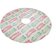 Die Strumpf waren Hung Holidays Tremrock Polyester Weihnachtsbaumdecke (Schrägansicht)