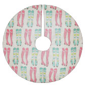 Die Strumpf waren Hung Holidays Tremrock Polyester Weihnachtsbaumdecke (Vorderseite)