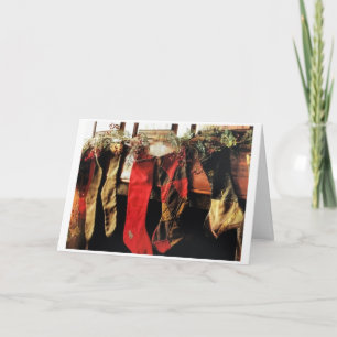 **DIE STRÜMPFE SIND HUNG** NUR WEIHNACHTSMITTEL KARTE