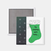 Die Strümpfe waren Hung Magnet (Vorderseite/Rückseite)