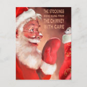 Die Strümpfe wurden durch das c gehangen Postkarte (Vorderseite)